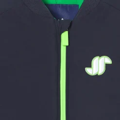 Doudoune sans manches bébé garçon - marine/vert