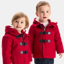 Duffle coat bébé - rouge rubis