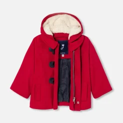 Duffle coat bébé - rouge rubis