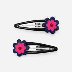 Duo de barrettes enfant fille - rose/bleu
