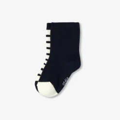 Duo de chaussettes bébé - blanc/marine