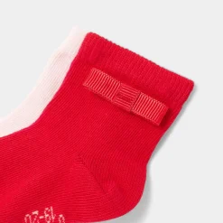 Duo de chaussettes bébé fille - rose/multicolore