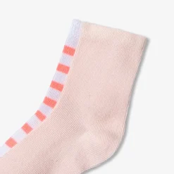 Duo de chaussettes bébé fille - rose bubble