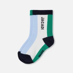 Duo de chaussettes bébé garçon - bleu/vert