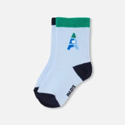 Duo de chaussettes bébé garçon - bleu/vert