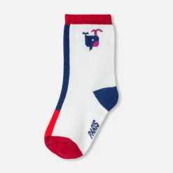 Duo de chaussettes bébé garçon - marine/multicolore