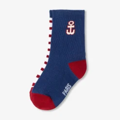 Duo de chaussettes bébé garçon - marine/multicolore