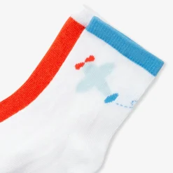 Duo de chaussettes bébé garçon - bleu/blanc