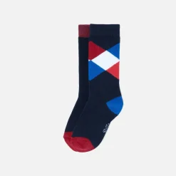 Duo de chaussettes hautes enfant garçon - multicolore