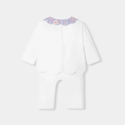 Ensemble bébé fille en double jersey - blanc jacadi