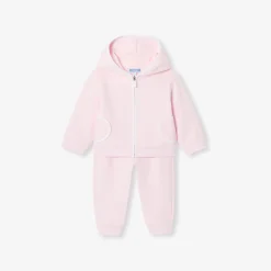 Ensemble bébé fille en maille piquée - rose poudre jacadi