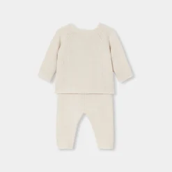Ensemble bébé fille en tricot - blanc doux jacadi
