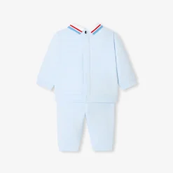 Ensemble bébé garçon en molleton - bleu pale