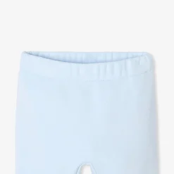 Ensemble bébé garçon en molleton - bleu pale