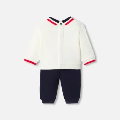 Ensemble confort bébé garçon - blanc/bleu