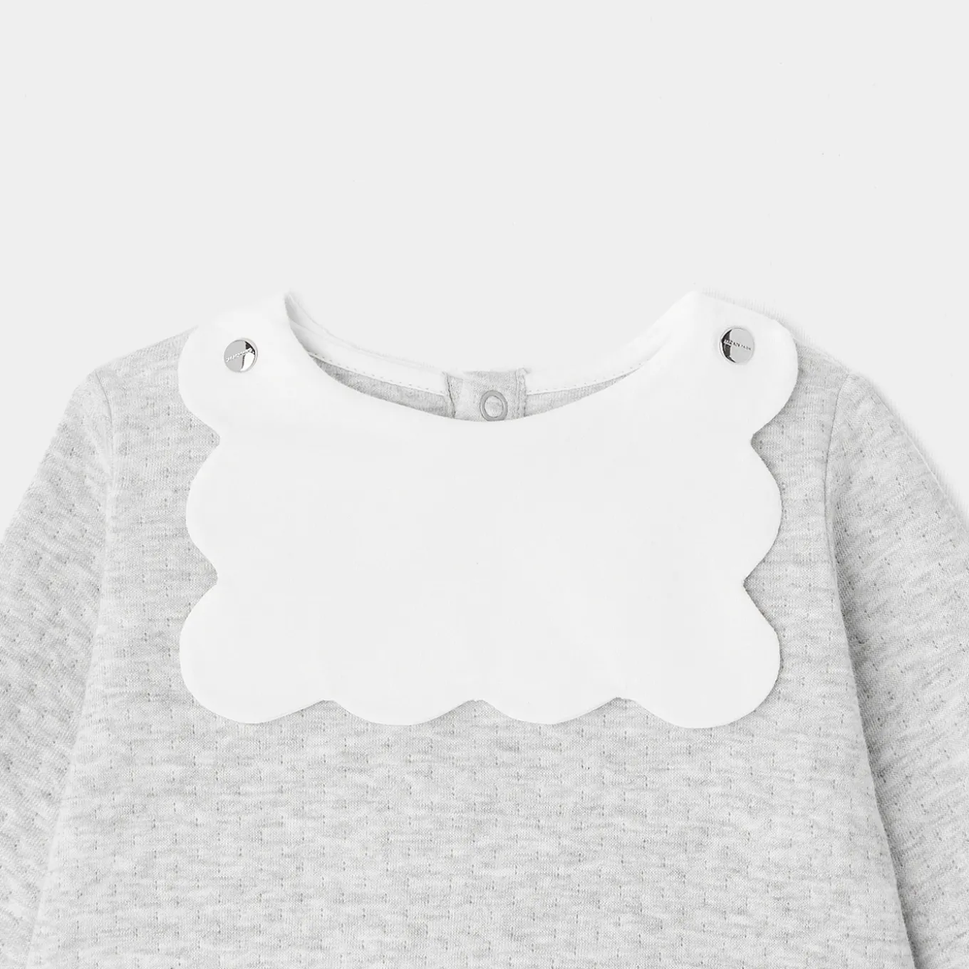 Ensemble pantalon bébé fille - gris chine clair jacadi