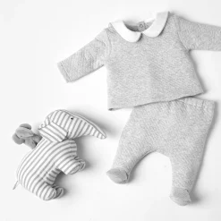 Ensemble pantalon bébé garçon - gris chine clair jacadi