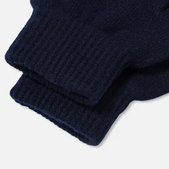 Gants enfant fille - marine/rouge