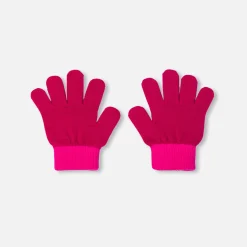 Gants enfant fille - rose/multicolore
