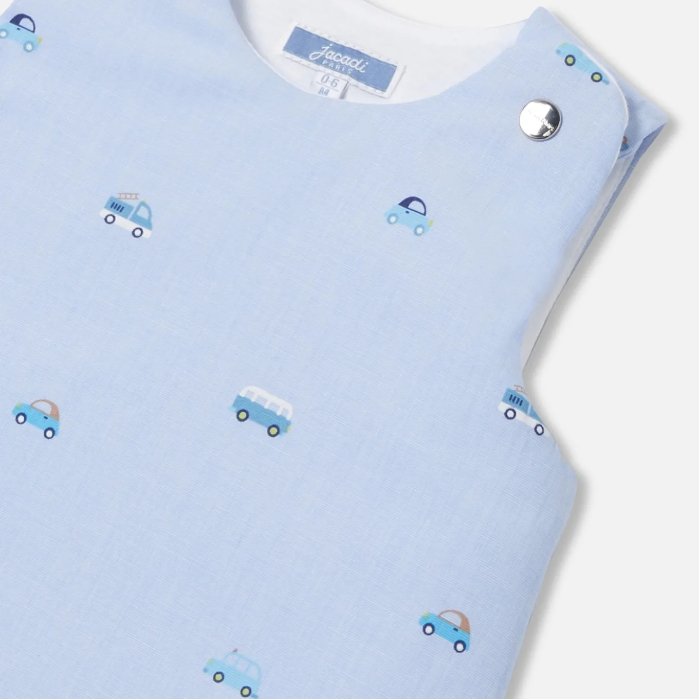 Gigoteuse 0-6 mois en coton - bleu deau/multicolore