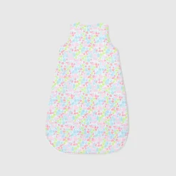Gigoteuse 0-6 mois en tissu Liberty bébé fille - blanc/multicolore