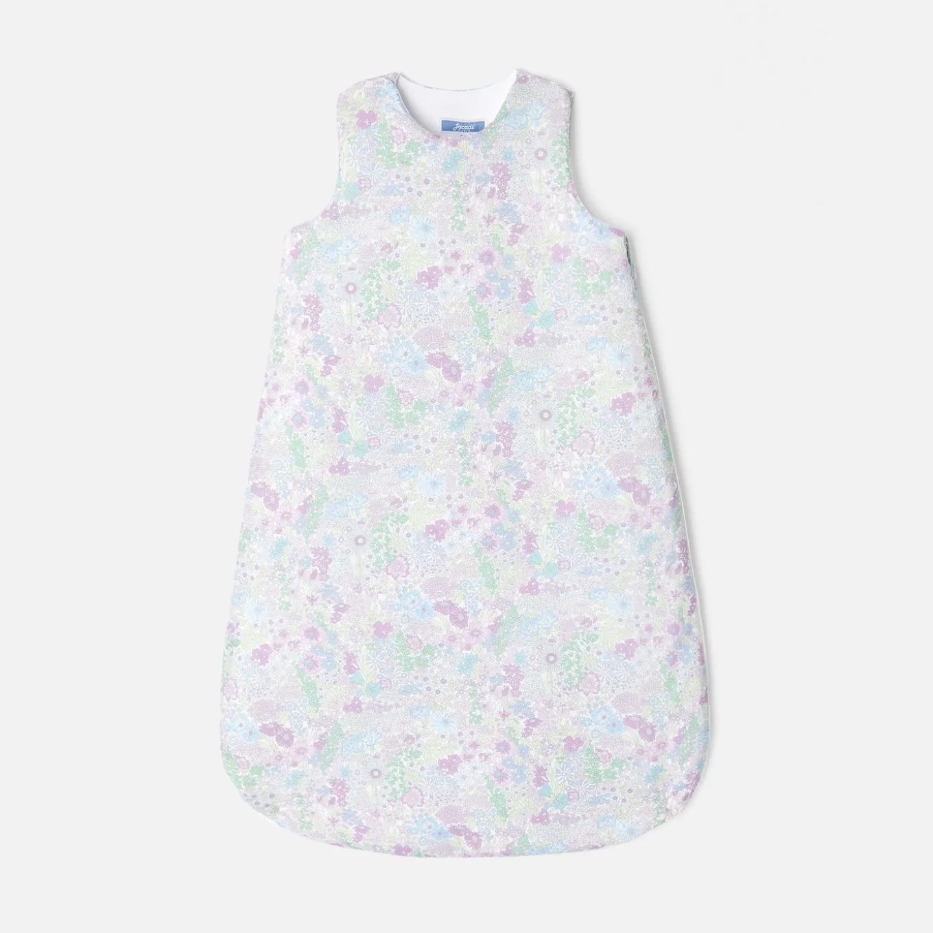 Gigoteuse 0-6 mois en tissu Liberty - blanc/multicolore