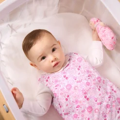 Gigoteuse bébé 0-6 mois en tissu Liberty - rose/multicolore