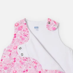 Gigoteuse bébé 0-6 mois en tissu Liberty - rose/multicolore