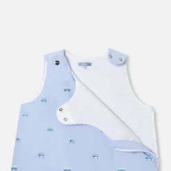 Gigoteuse évolutive 6-24 mois en coton - bleu deau/multicolore