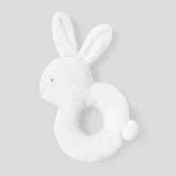 Hochet lapin - blanc jacadi