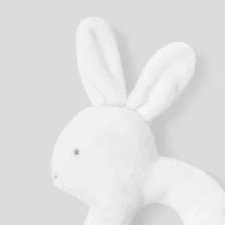 Hochet lapin - blanc jacadi