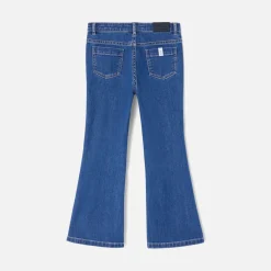 Jean flare enfant fille - bleu denim
