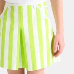 Jupe-culotte enfant fille - blanc/vert