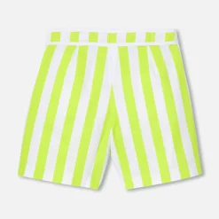 Jupe-culotte enfant fille - blanc/vert