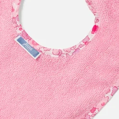 Lot de 2 bavoirs en éponge - rose/multicolore