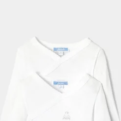 Lot de 2 bodies manches longues bébé - blanc jacadi