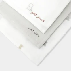 Lot de 3 langes - blanc jacadi