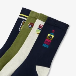 Lot de 4 paires de chaussettes enfant garçon - multicolore