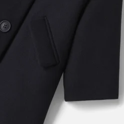 Manteau bébé fille en drap de laine - marine jacadi