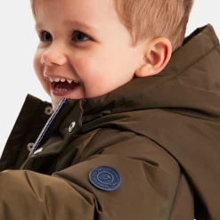 Manteau bébé garçon en nylon - kaki