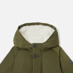Manteau bébé garçon en nylon - kaki