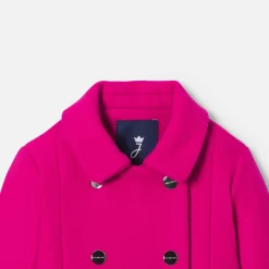 Manteau court enfant fille - rose grenadine
