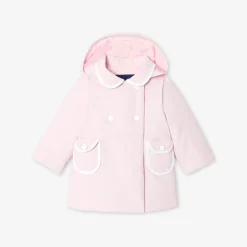 Manteau d'intersaison bébé fille - rose poudre jacadi