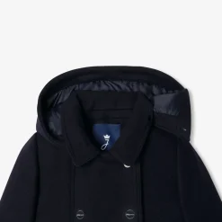 Manteau enfant fille en laine - marine jacadi