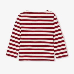 Marinière bébé garçon - blanc/rouge