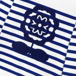 Marinière enfant fille - blanc/bleu