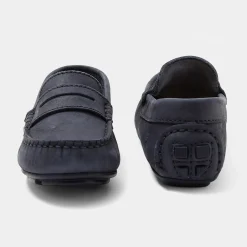 Mocassins enfant garçon en nubuck - marine jacadi