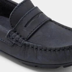 Mocassins enfant garçon en nubuck - marine jacadi