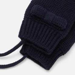 Moufles bébé fille en tricot - marine jacadi