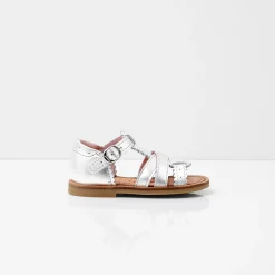 Nu-pieds bébé fille - argent